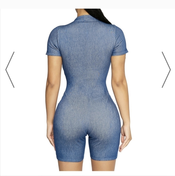 NWT Naked Wardrobe denim romper - Picture 5 of 12